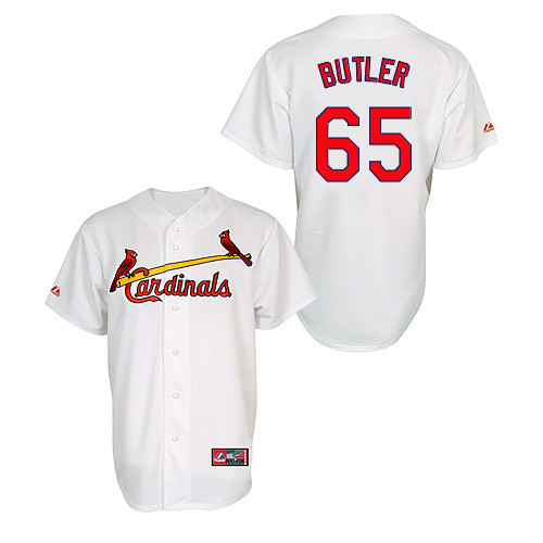 Keith Butler #65 MLB Jersey-St Louis Cardinals Men's Authentic Home Jersey by Majestic Athletic Baseball Jersey
